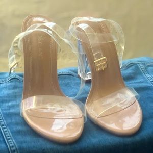 Clear Heels size 7